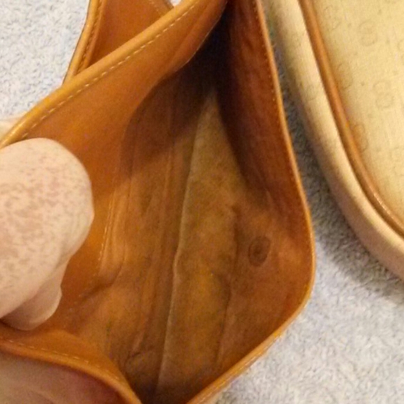 Vintage Gucci Bag and Wallet Set Signature Monogram Beige and Tan - Picture 6 of 8
